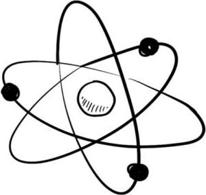 有电子绕其中心旋转的原子